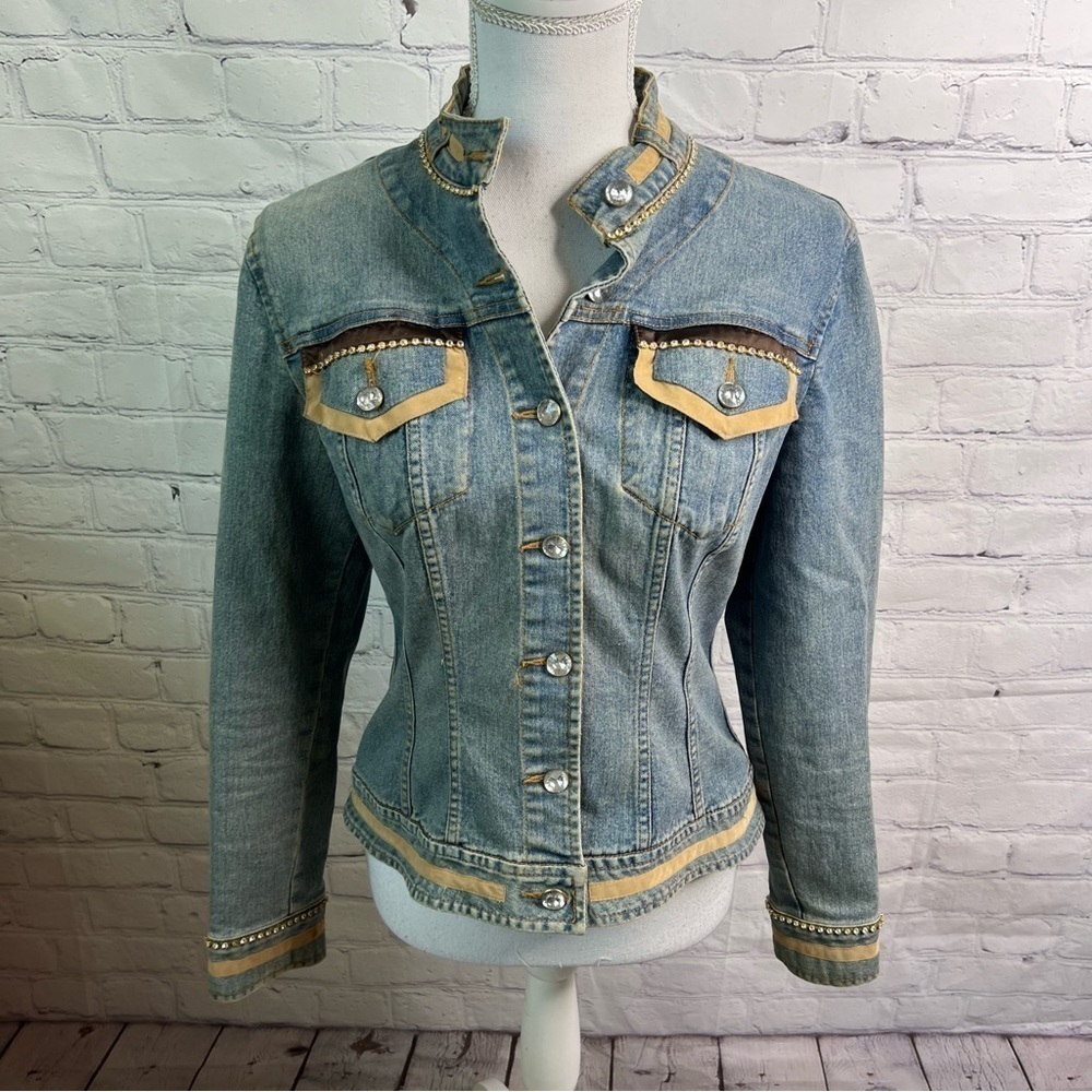 VeryVera Denim Jewel Jacket Small